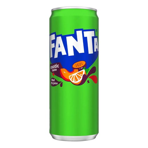 Fanta (origine Bulgarie) Exotic — 0,25 L (canette slim)