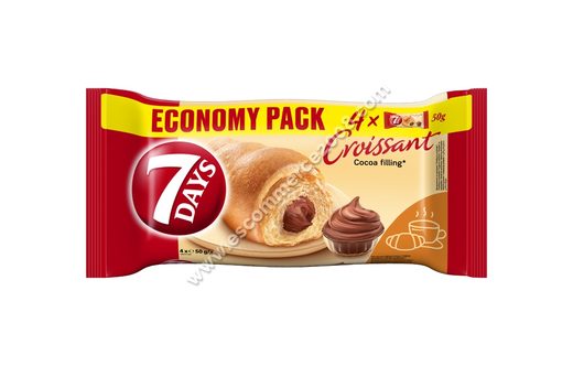 7Days Cocoa Croissant 4x50 g — 12x200g