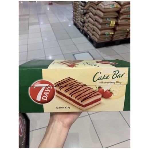 7Days Uncovered Cake Bar Strawberry 30 g — 144x30g