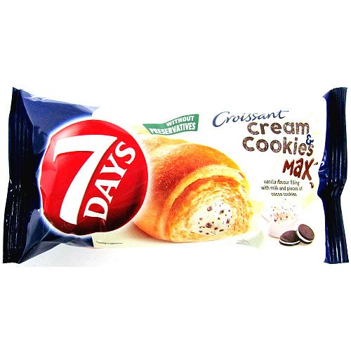 7Days Vanilla Cream & Cookie Croissant 92 g — 20x92g