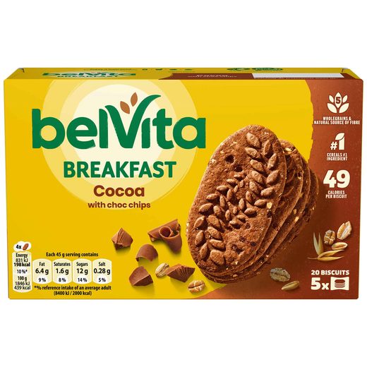 Belvita Chocolate Biskvit 225 g — Carton 10CA
