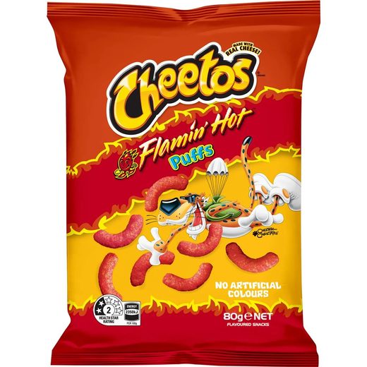 Cheetos Flamin Hot — 80 g (28 pcs/carton)