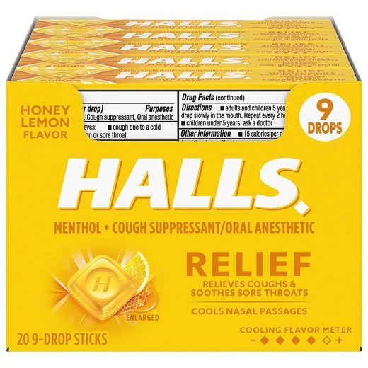 Halls Honey & Lemon (Stick) — 20 x 32 g (boîte)