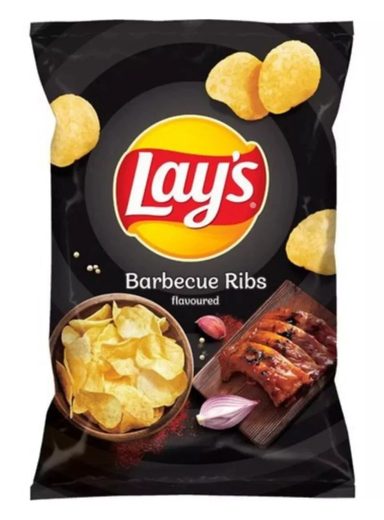 Lay's Grilled Beef Ribs — 125 g (21 pcs/carton)