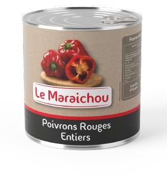 Le Maraichou Poivrons — Poivrons rouges entiers — 4/4, 3/1