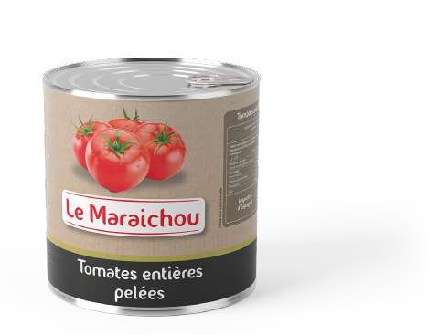 Le Maraichou Tomates — Tomate entière pelée — 4/4, 3/1, 5/1