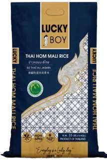 Lucky Boy / Siam Grains Riz Thai Hom Mali 100%, Crop 2025 — 5/10 kg sac, 24x1/12x1 kg