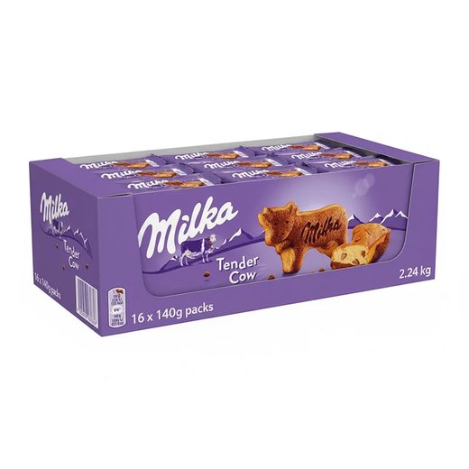 Milka Tender Cow 140 g — Carton 16CA