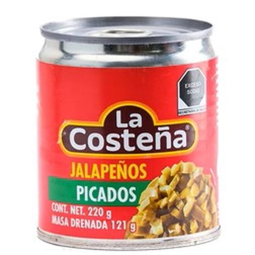 Costena Chiles — Jalapenos Picados — 24 x 220g