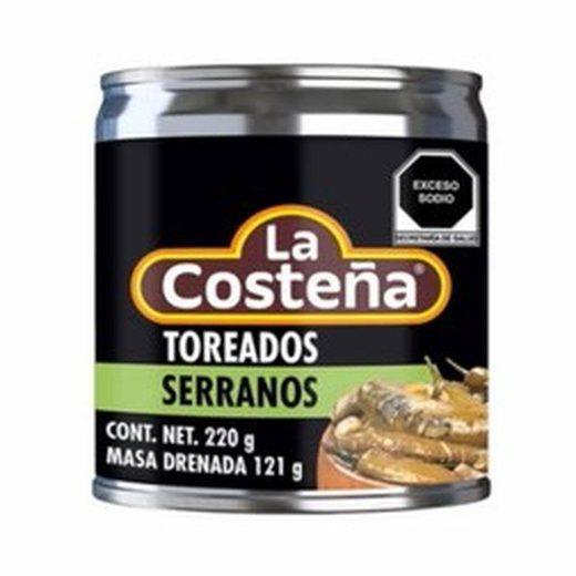 Costena Chiles — Serranos Toreados — 24 x 220g
