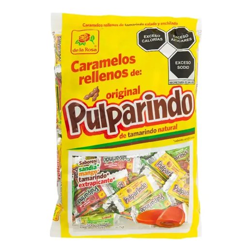 De La Rosa Confiseries — Pulparindo Pastillas Caramelo Relleno — 100 x 5g