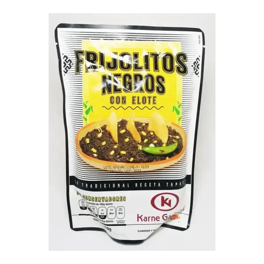 Garibaldi Haricots (frijoles) — Frijoles Negros Con Elote Blanco — 420 GR