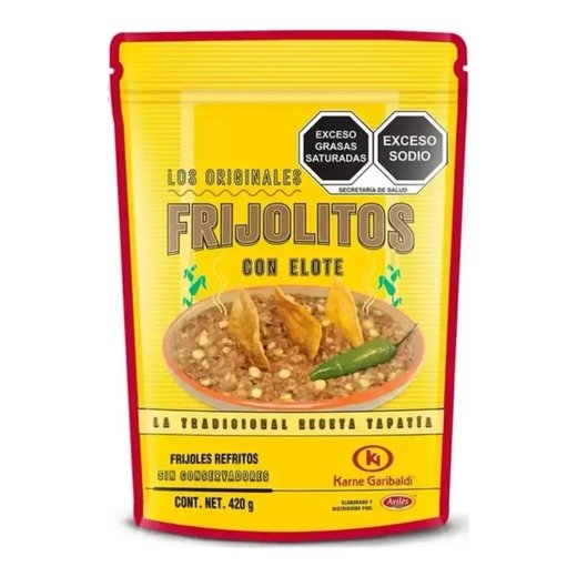 Garibaldi Haricots (frijoles) — Frijoles Pintos Con Elote Blanco — 12 x 420g