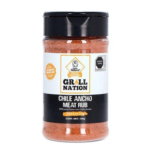 Grill Nation Assaisonnements — Chile Ancho Meat Rub — 8 x 100g