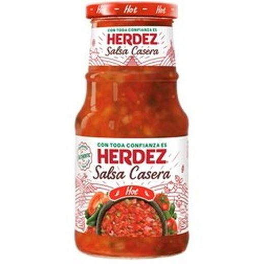 Herdez Salsas — Salsa Casera Picante Glass — 12 x 240g