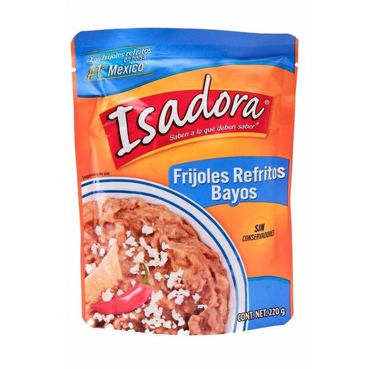 Isadora Haricots (frijoles) — Frijoles Bayos Refritos Pouch — 22 x 220g