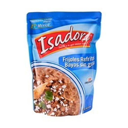 Isadora Haricots (frijoles) — Frijoles Bayos Refritos Sin Grasa Pouch — 24 x 430g