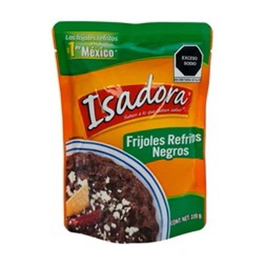 Isadora Haricots (frijoles) — Frijoles Negros Refritos Pouch — 24 x 430g