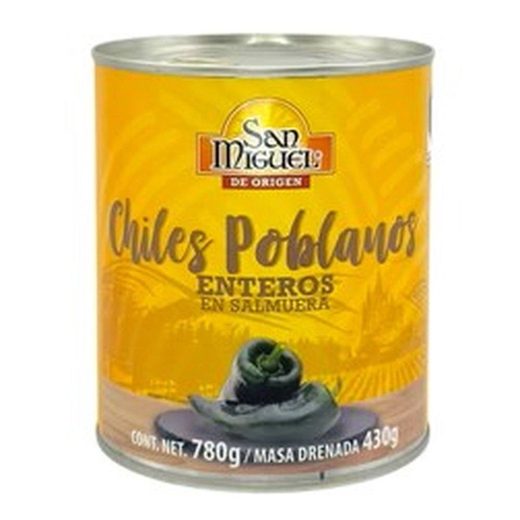 San Miguel Légumes — Chile Poblano Entero — 12 x 780g