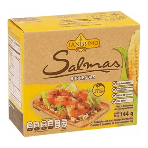 Sanissimo Tostadas — Salmas Horneadas — 28 x 144g