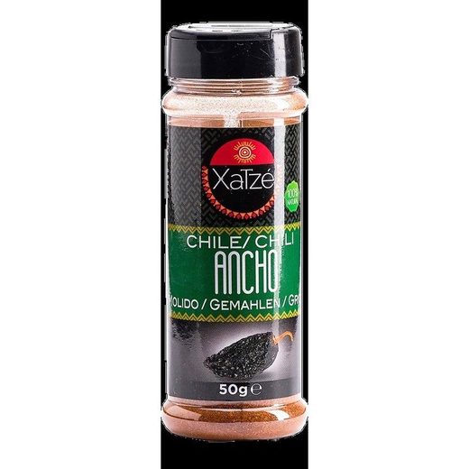 Xatze Poudres de piment — Chile Ancho Molido — 12 x 50g