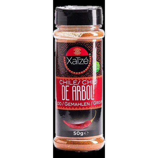 Xatze Poudres de piment — Chile Arbol Molido — 12 x 50g