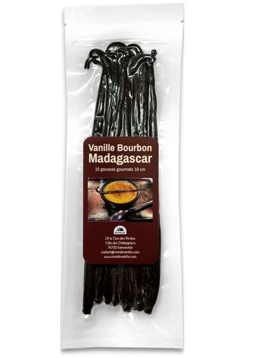 Madagascar (Antalaha) Vanille Loose Beans — 18 kg — humidité < 18 %